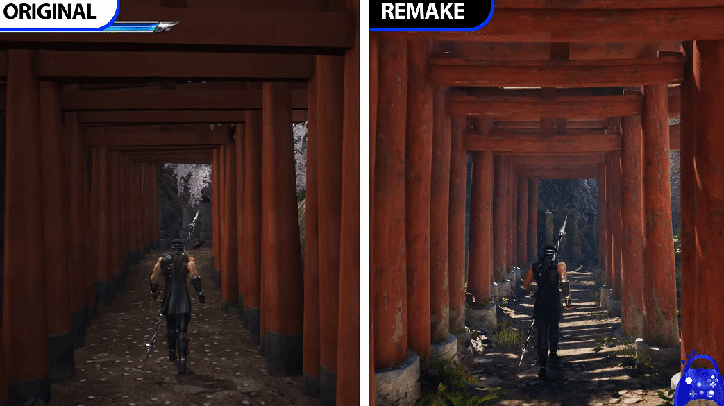 《忍者外傳2：黑之章》與原版畫面對比 場景更真實逼真了