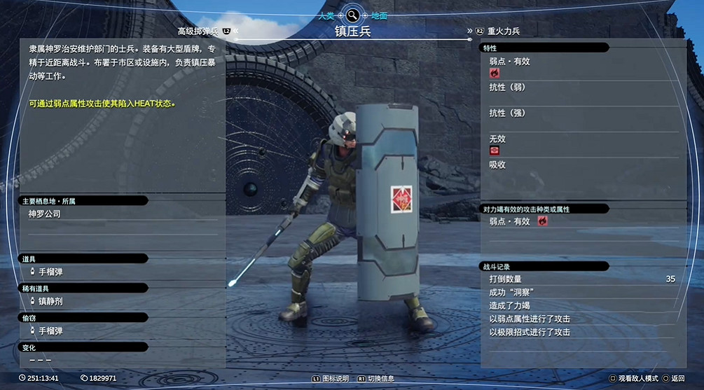 《最終幻想7重生》人類敵人圖鑒