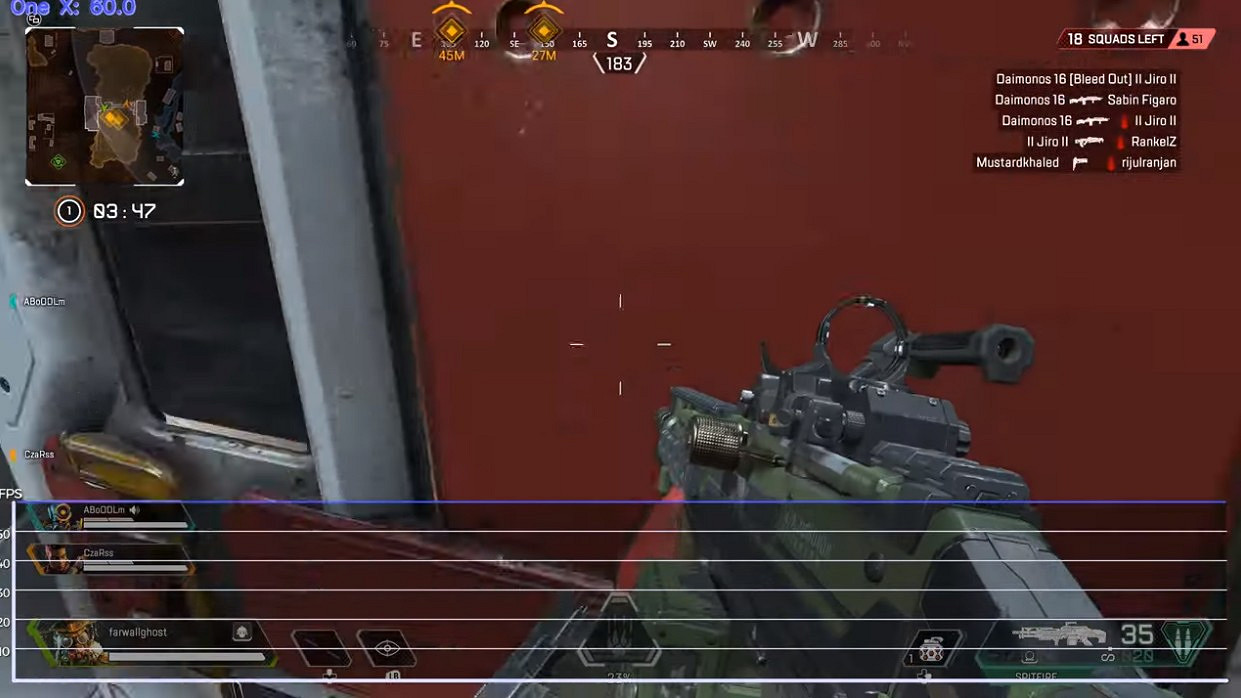 育碧看看隔壁Apex《極地戰嚎:新曙光》主機幀數測試 育碧看看隔壁Apex《極地戰嚎:新曙光》主機幀數測試