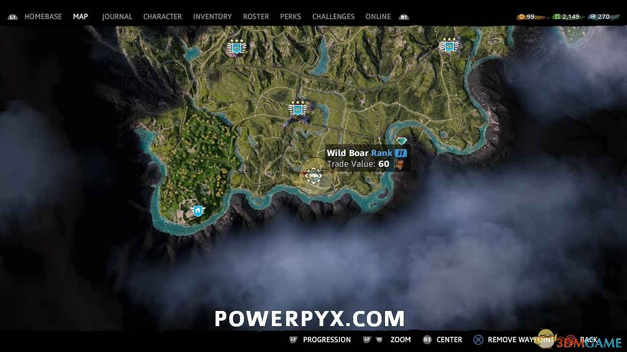 《極地戰嚎:新曙光》野豬狩獵位置指南 《極地戰嚎:新曙光》野豬狩獵位置指南