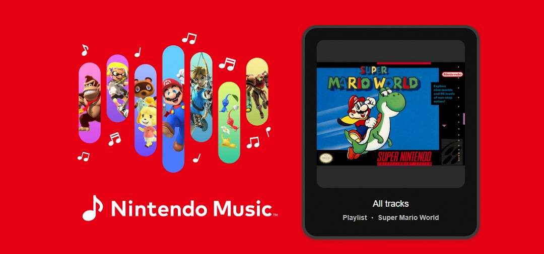 任天堂音樂服務更新:追加新曲包《超級瑪利歐世界》 任天堂音樂服務更新:追加新曲包《超級瑪利歐世界》