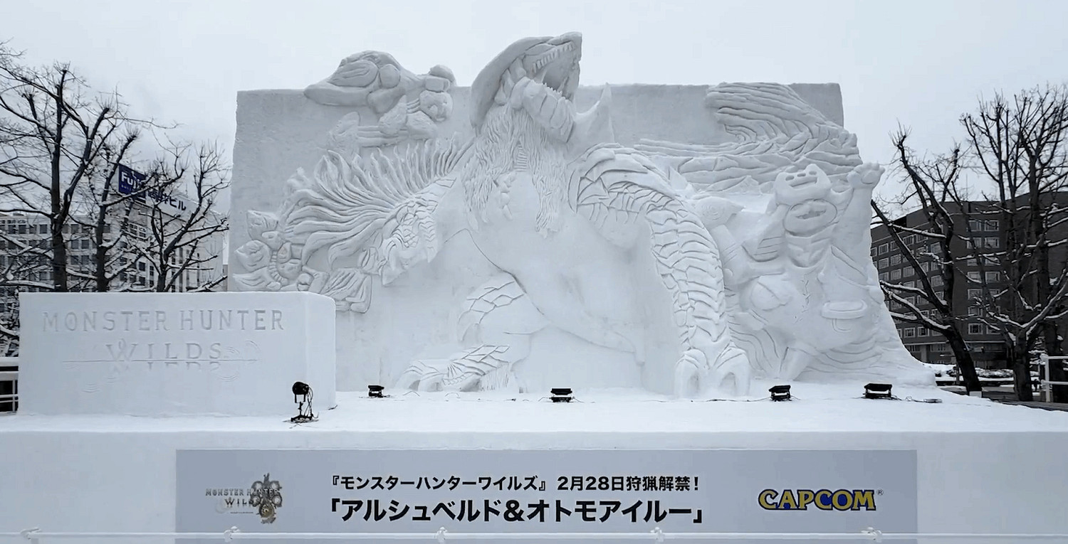 《怪獵荒野》鎖刃龍雪雕完工！官方下場還原度超高！