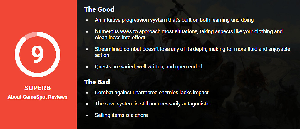 《天國降臨: 救贖2》GS 9分：任務種類多樣 動作流暢有趣!