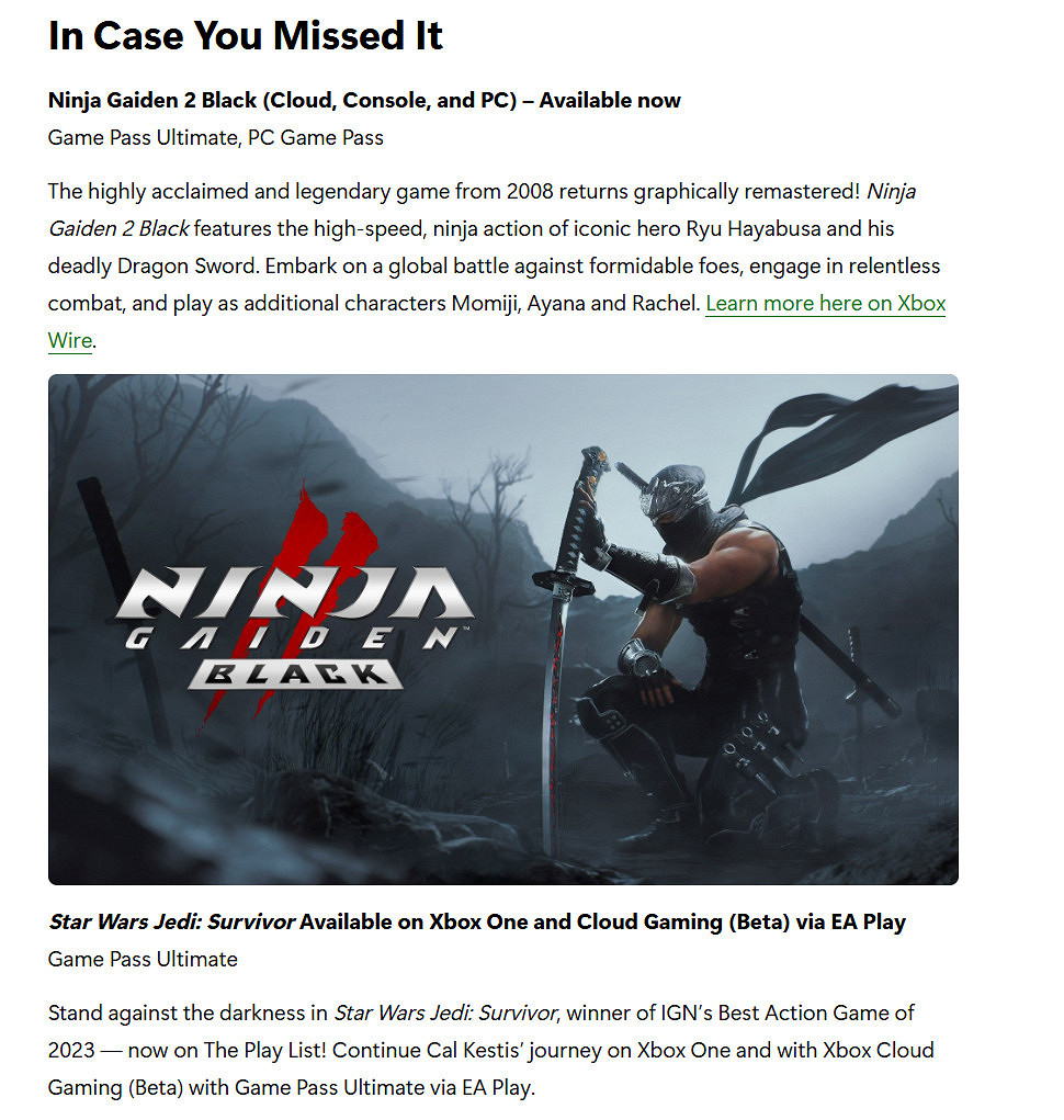 Xbox Game Pass (XGP) 2月遊戲:《星空》、《極地戰嚎:新黎明》、《宣誓》等 Xbox Game Pass (XGP) 2月遊戲:《星空》、《極地戰嚎:新黎明》、《宣誓》等