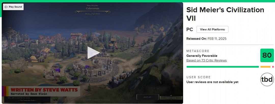 IGN評《文明7》僅7分:雖有改進 但UI設計有所欠缺! IGN評《文明7》僅7分:雖有改進 但UI設計有所欠缺!