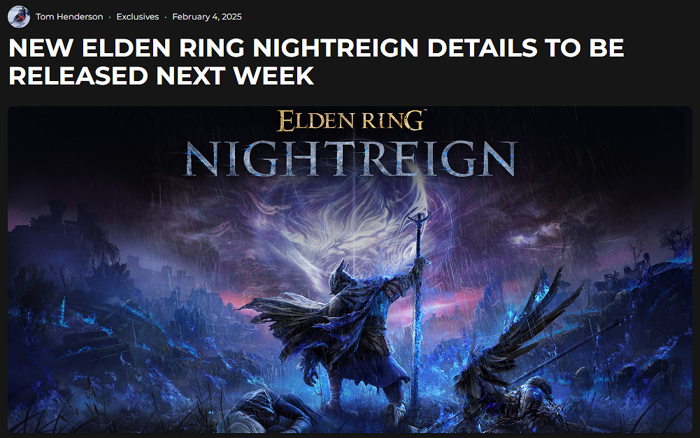 舅舅黨爆料:《艾爾登法環:黑夜君臨》將於5月發售 舅舅黨爆料:《艾爾登法環:黑夜君臨》將於5月發售