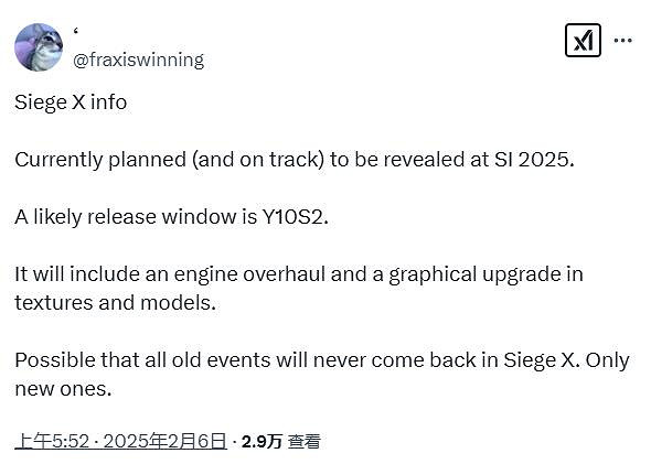 傳言育碧正在開發《虹彩六號:圍攻行動2》!即將正式公布 傳言育碧正在開發《虹彩六號:圍攻行動2》!即將正式公布