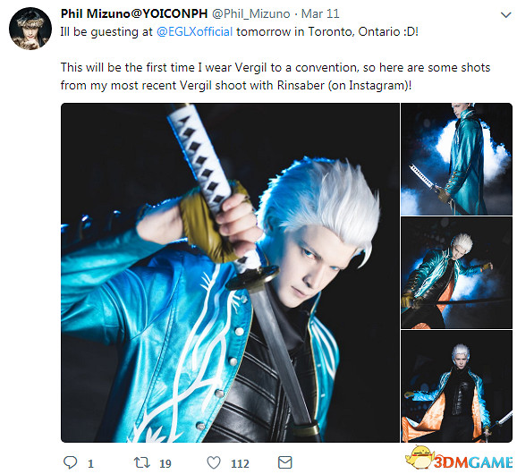 《惡魔獵人3》但丁大哥維吉爾精美Cos EZ亂入怪怪的