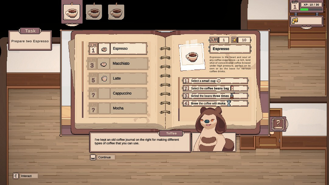 休閒模擬角色扮演遊戲《尾側:舒適咖啡館模擬》現已推出試玩Demo 休閒模擬角色扮演遊戲《尾側:舒適咖啡館模擬》現已推出試玩Demo