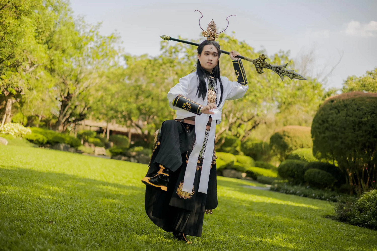 歪嘴二郎神？泰國男子cos《黑神話》二郎神有點難繃！