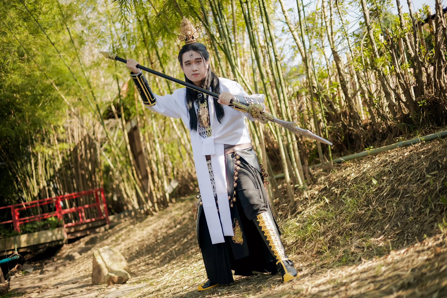 歪嘴二郎神？泰國男子cos《黑神話》二郎神有點難繃！