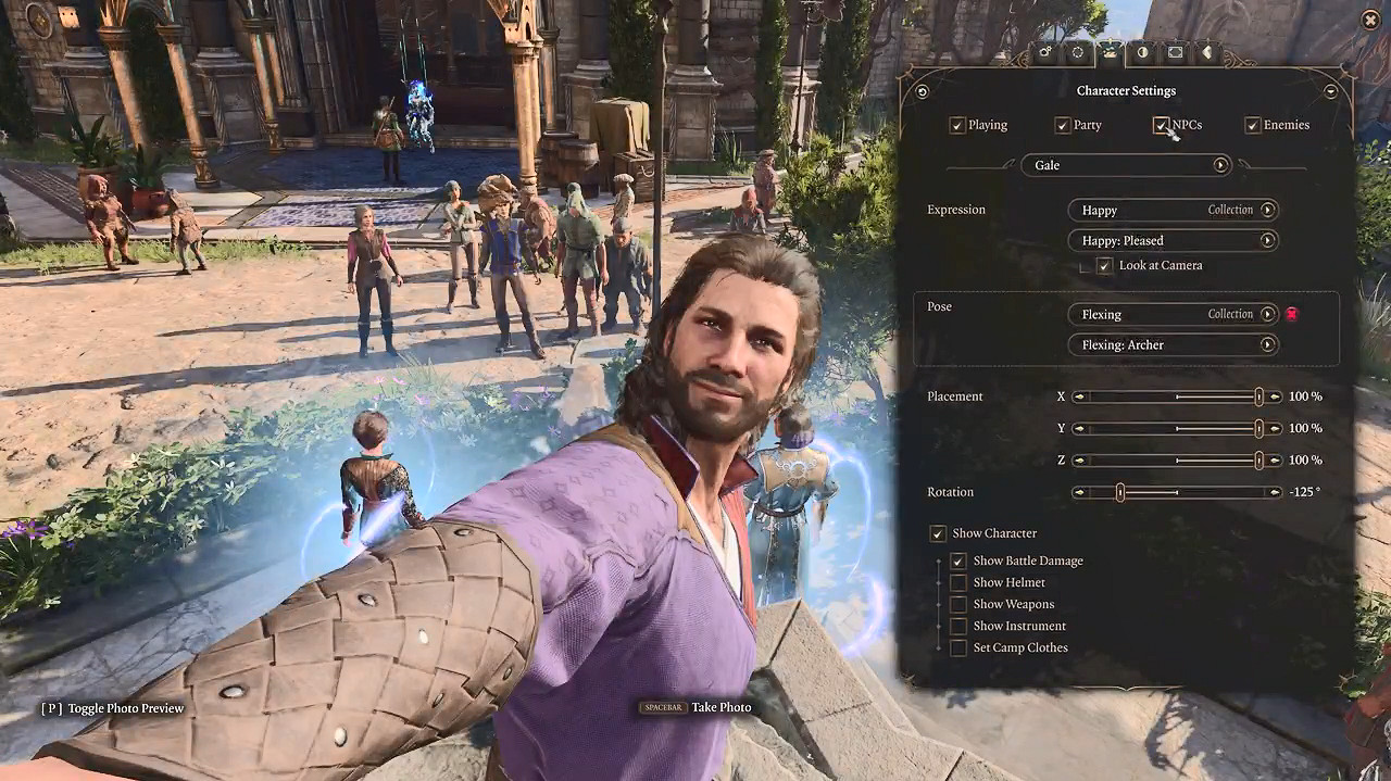 《柏德之門3》官方分享“拍照模式”展示影片！