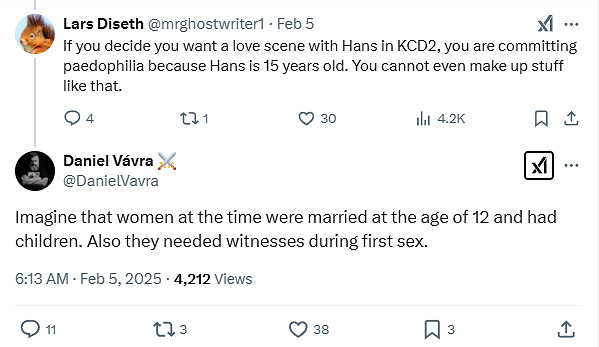 《天國降臨: 救贖2》主角是戀童癖?遊戲中漢斯還未成年! 《天國降臨: 救贖2》主角是戀童癖?遊戲中漢斯還未成年!