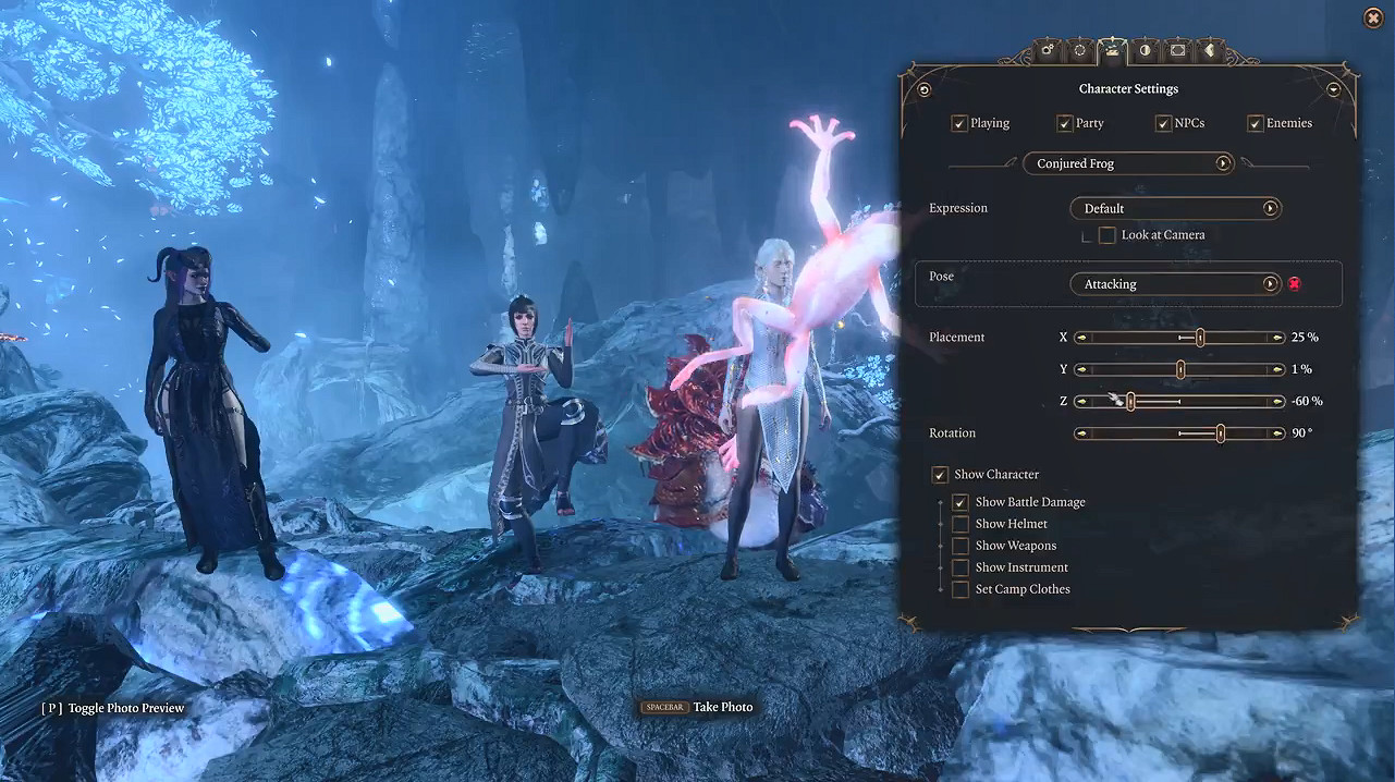 《柏德之門3》官方分享“拍照模式”展示影片！