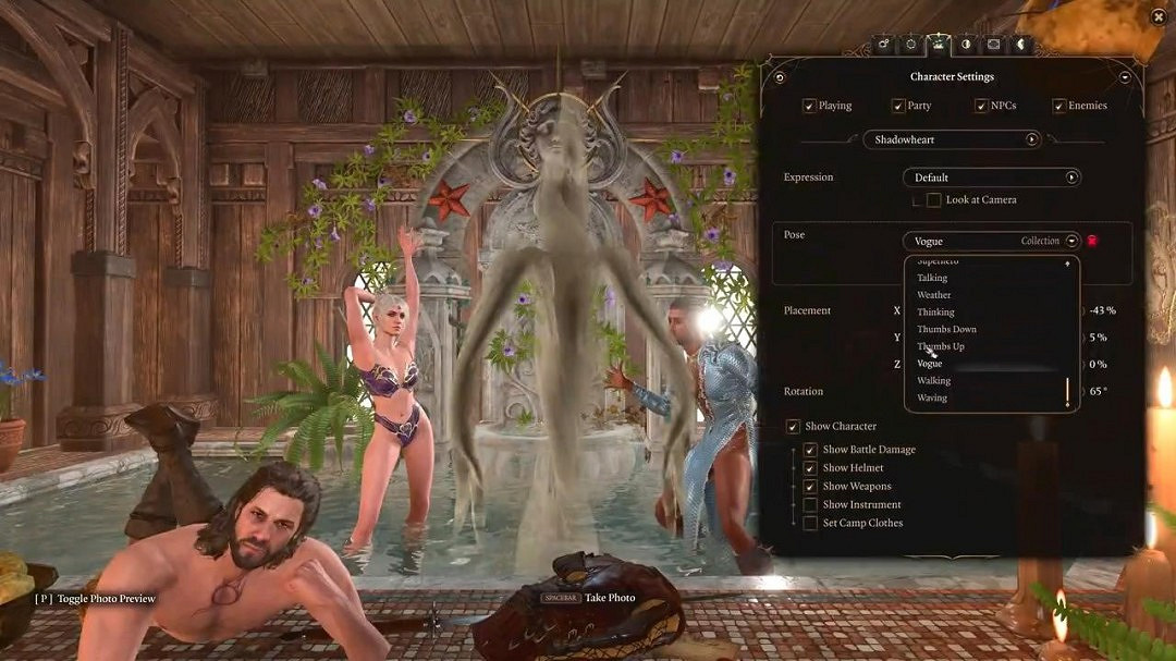 《柏德之門3》拍照模式影片 擺出各種吸睛姿勢 《柏德之門3》拍照模式影片 擺出各種吸睛姿勢