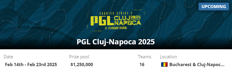 《CS2》PGL克盧日納波卡比賽時間介紹