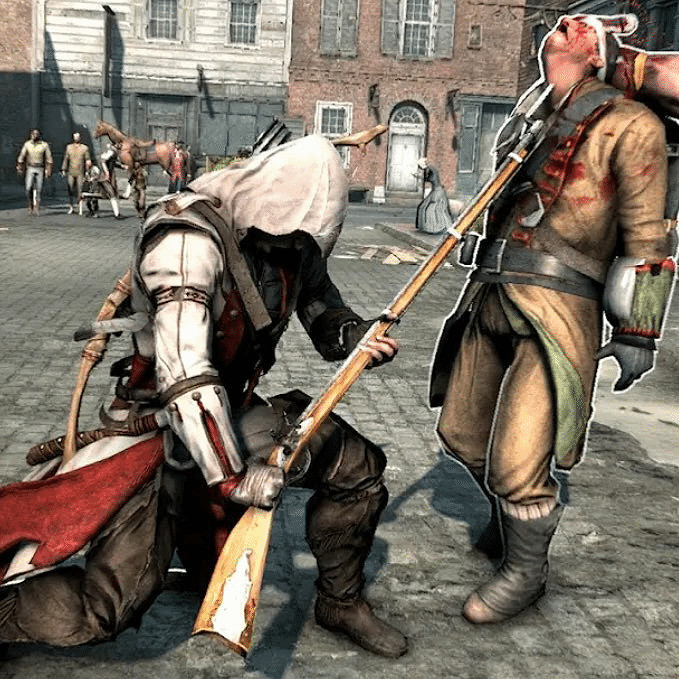 《AC影》彌助火繩槍處決動畫被吐槽不嚴謹:都沒射中! 《AC影》彌助火繩槍處決動畫被吐槽不嚴謹:都沒射中!