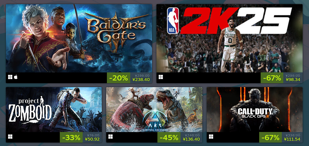 Steam沙發合作遊戲節今日開啟：多款熱門大作骨折價！