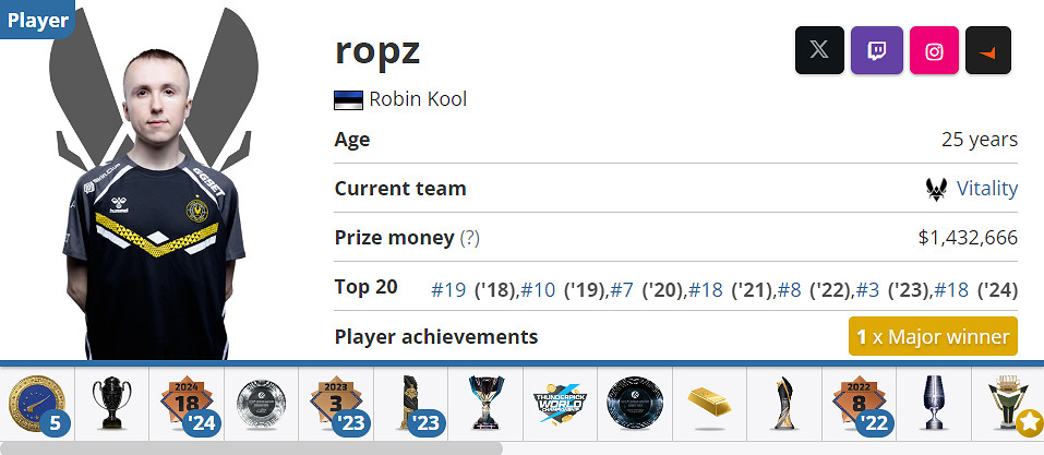 《CSGO》小蜜蜂戰隊Vi tality隊員介紹