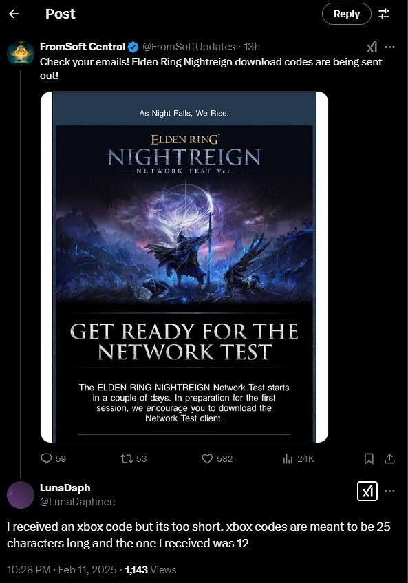 《黑夜君臨》測試碼遭黃牛哄抬 並且發送過程出錯 《黑夜君臨》測試碼遭黃牛哄抬 並且發送過程出錯