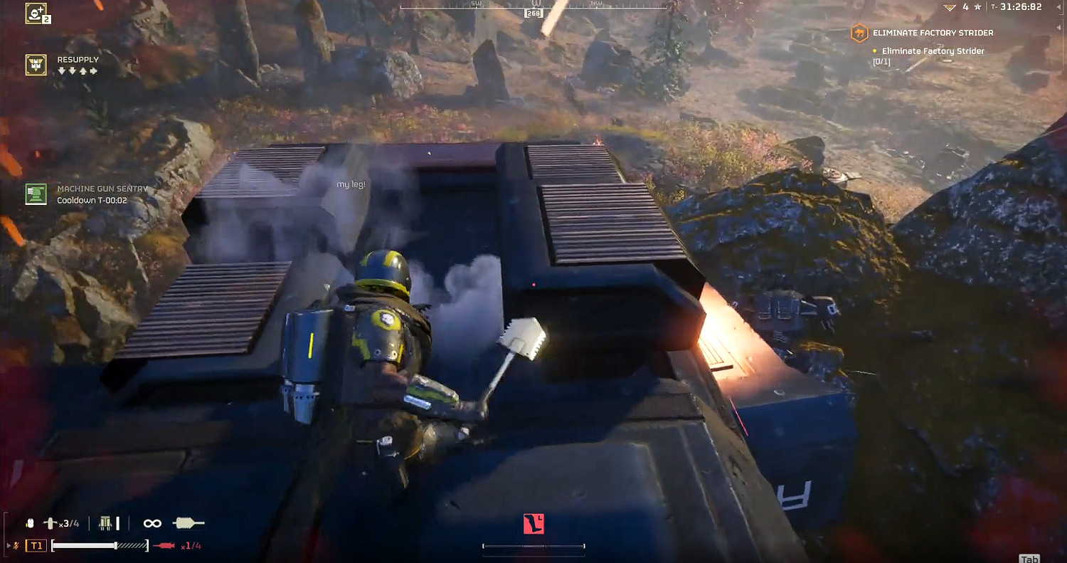 真正的掘地潛兵!玩家用工兵鏟擊敗機器人四足兵工廠 真正的掘地潛兵!玩家用工兵鏟擊敗機器人四足兵工廠