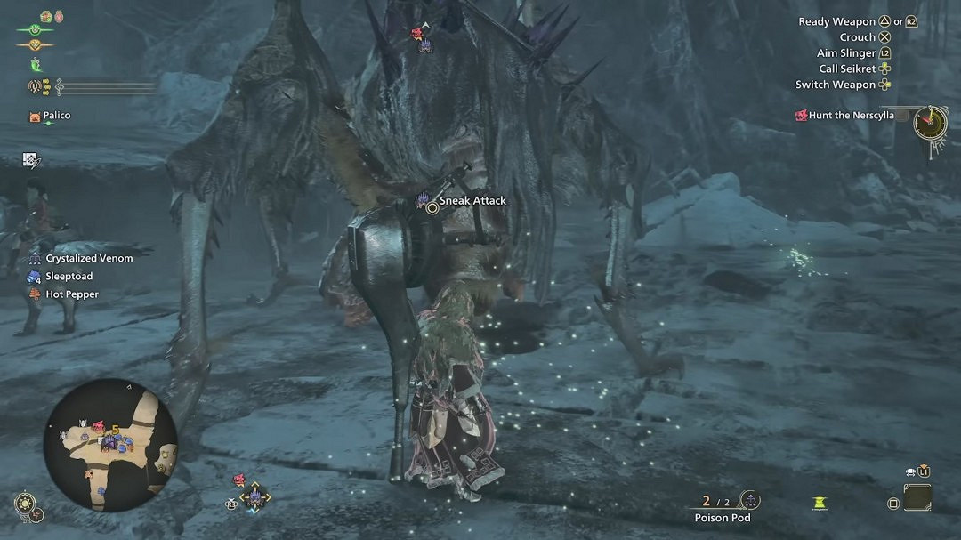 《魔物獵人:荒野》狩獵“影蜘蛛”實機展示 2.28發售 《魔物獵人:荒野》狩獵“影蜘蛛”實機展示 2.28發售