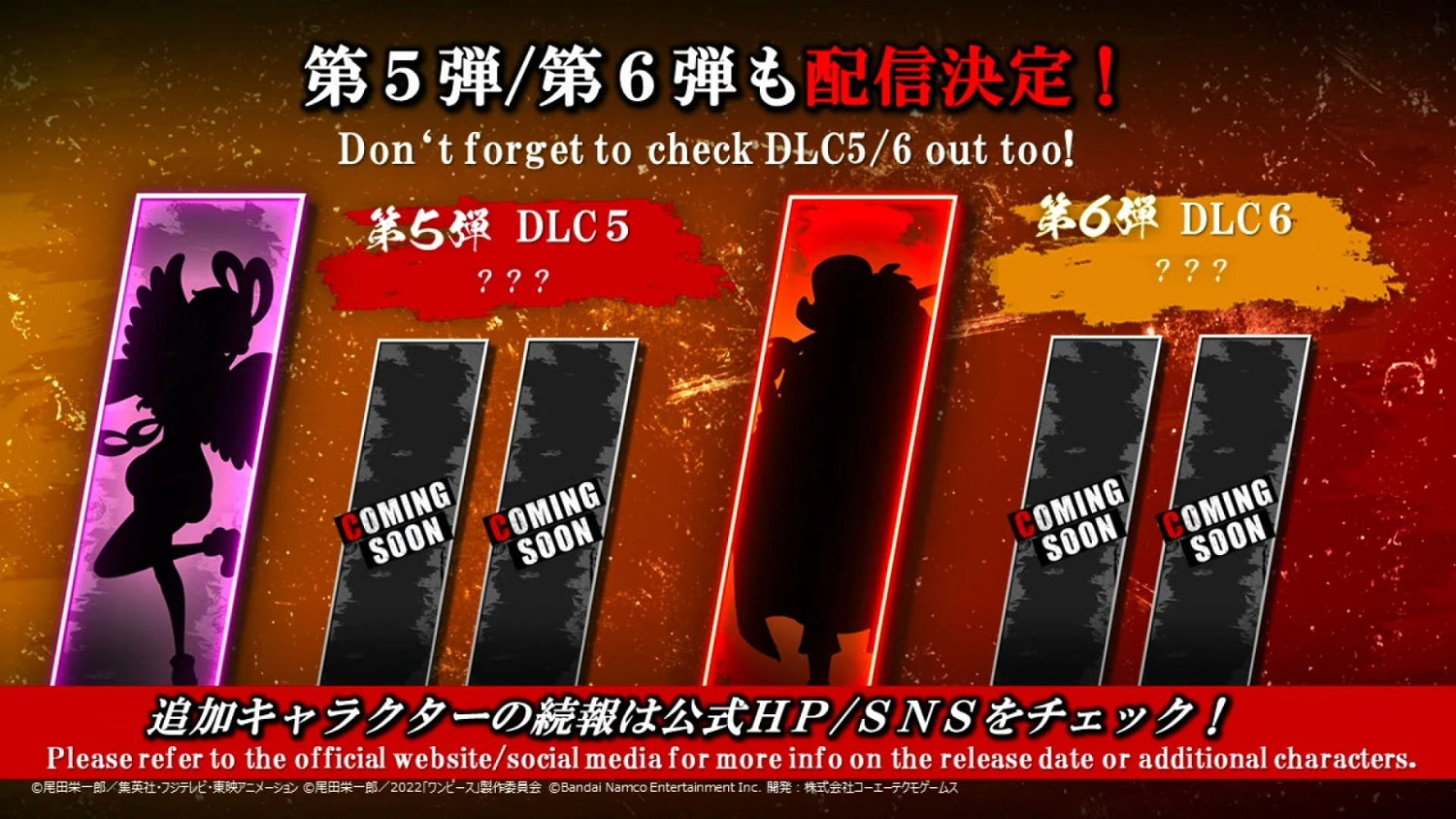 萬代南夢宮公布《海賊無雙4》角色通行證2