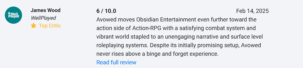 兩極分化？黑曜石《宣誓》OC站媒體均分82推薦度84%