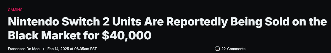 曝Switch2早期機型在中國黑市天價出售:高達29萬元! 曝Switch2早期機型在中國黑市天價出售:高達29萬元!