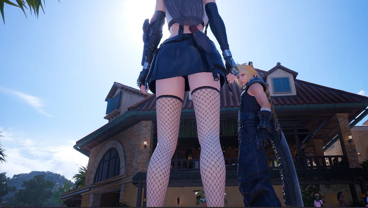 《FF7重生》蒂法漁網襪Mod：看起來美腿更性感了！