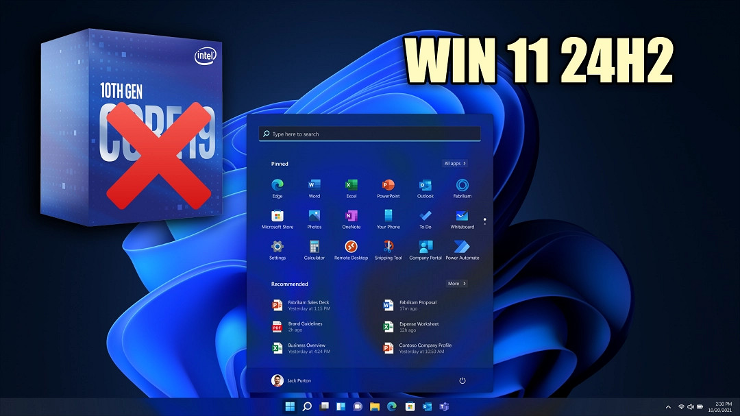Windows 11 24H2放棄支援8/9/10代酷睿CPU 但不影響DIY使用者