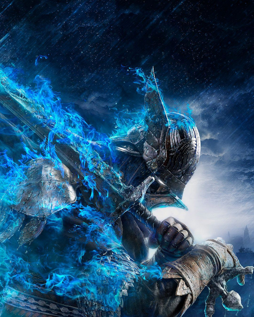 《艾爾登法環:黑夜君臨》超帥壁紙:藍色火焰纏身! 《艾爾登法環:黑夜君臨》超帥壁紙:藍色火焰纏身!