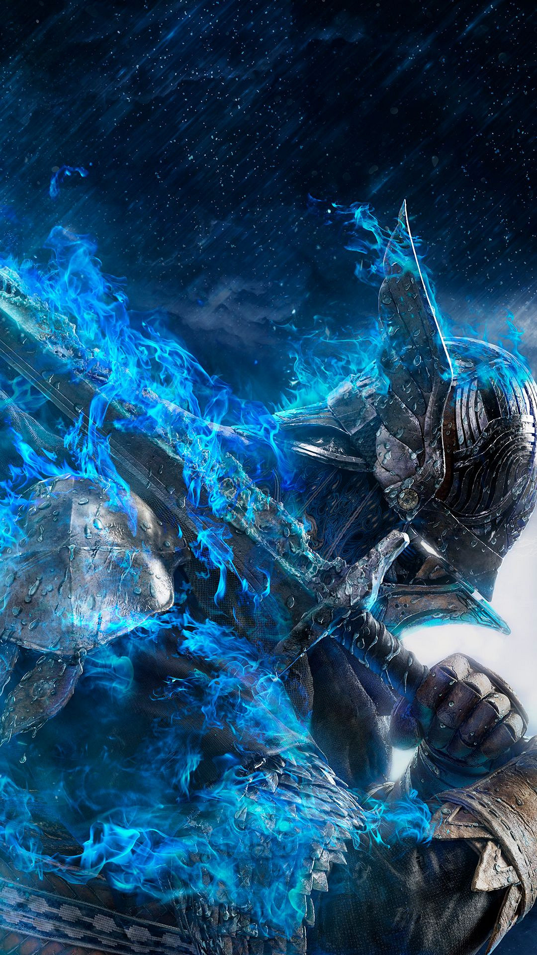 《艾爾登法環:黑夜君臨》超帥壁紙:藍色火焰纏身! 《艾爾登法環:黑夜君臨》超帥壁紙:藍色火焰纏身!