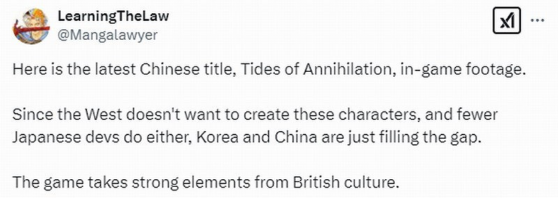 中國大陸研發遊戲《湮滅之潮》引外國玩家熱議 女主角形象獲讚 中國大陸研發遊戲《湮滅之潮》引外國玩家熱議 女主角形象獲讚