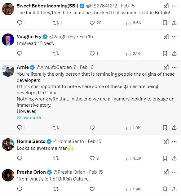 中國大陸研發遊戲《湮滅之潮》引外國玩家熱議 女主角形象獲讚 中國大陸研發遊戲《湮滅之潮》引外國玩家熱議 女主角形象獲讚