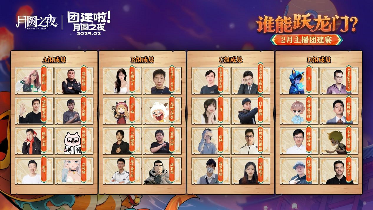 《月圓之夜》S6賽季鏡極閣樓之戰,主播蛇年團建再聚首 《月圓之夜》S6賽季鏡極閣樓之戰,主播蛇年團建再聚首