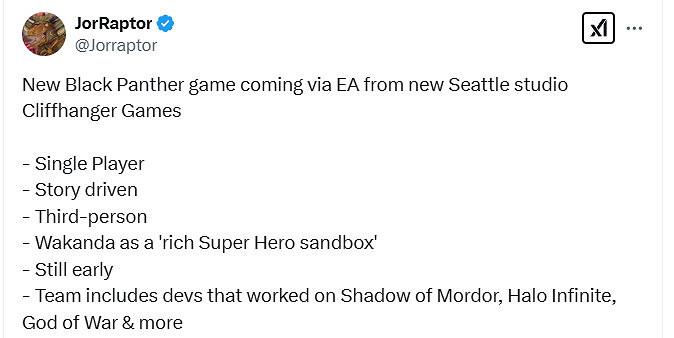 《黑豹》遊戲細節洩露 疑似只能扮演第二任黑豹 《黑豹》遊戲細節洩露 疑似只能扮演第二任黑豹