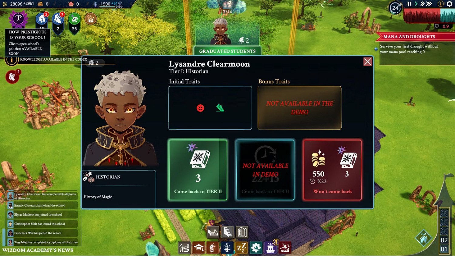 Steam魔法學園經營沙盒《Wizdom Academy》開放試玩