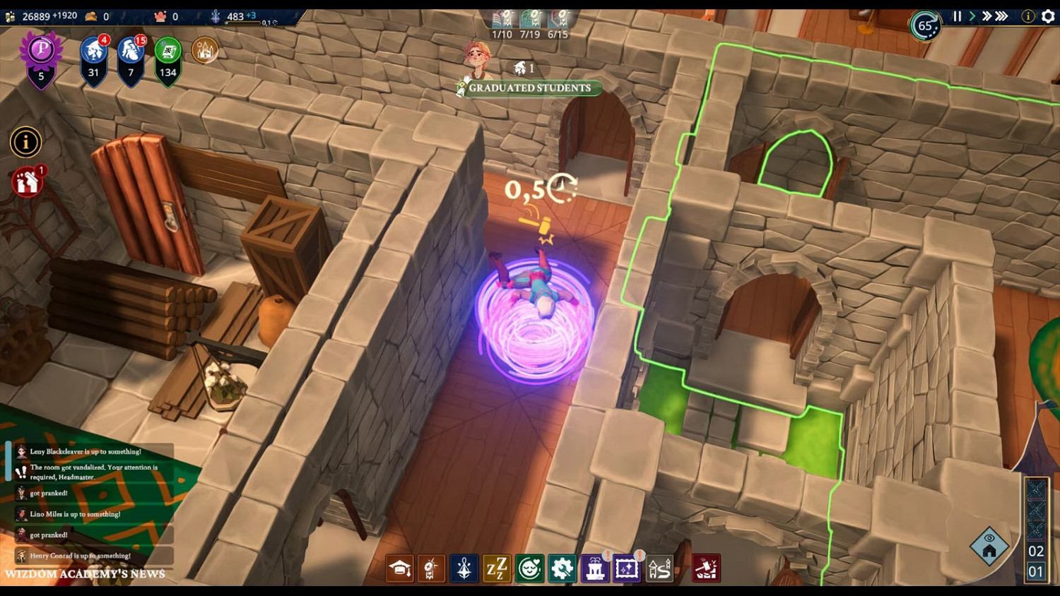 Steam魔法學園經營沙盒《Wizdom Academy》開放試玩