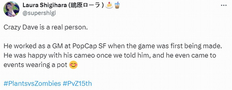 《植物大戰殭屍》瘋狂戴夫竟有原型 曾頭頂鐵鍋參加活動