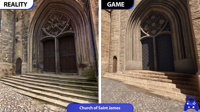 這誰分得清？《天國拯救2》遊戲場景與現實場景對比