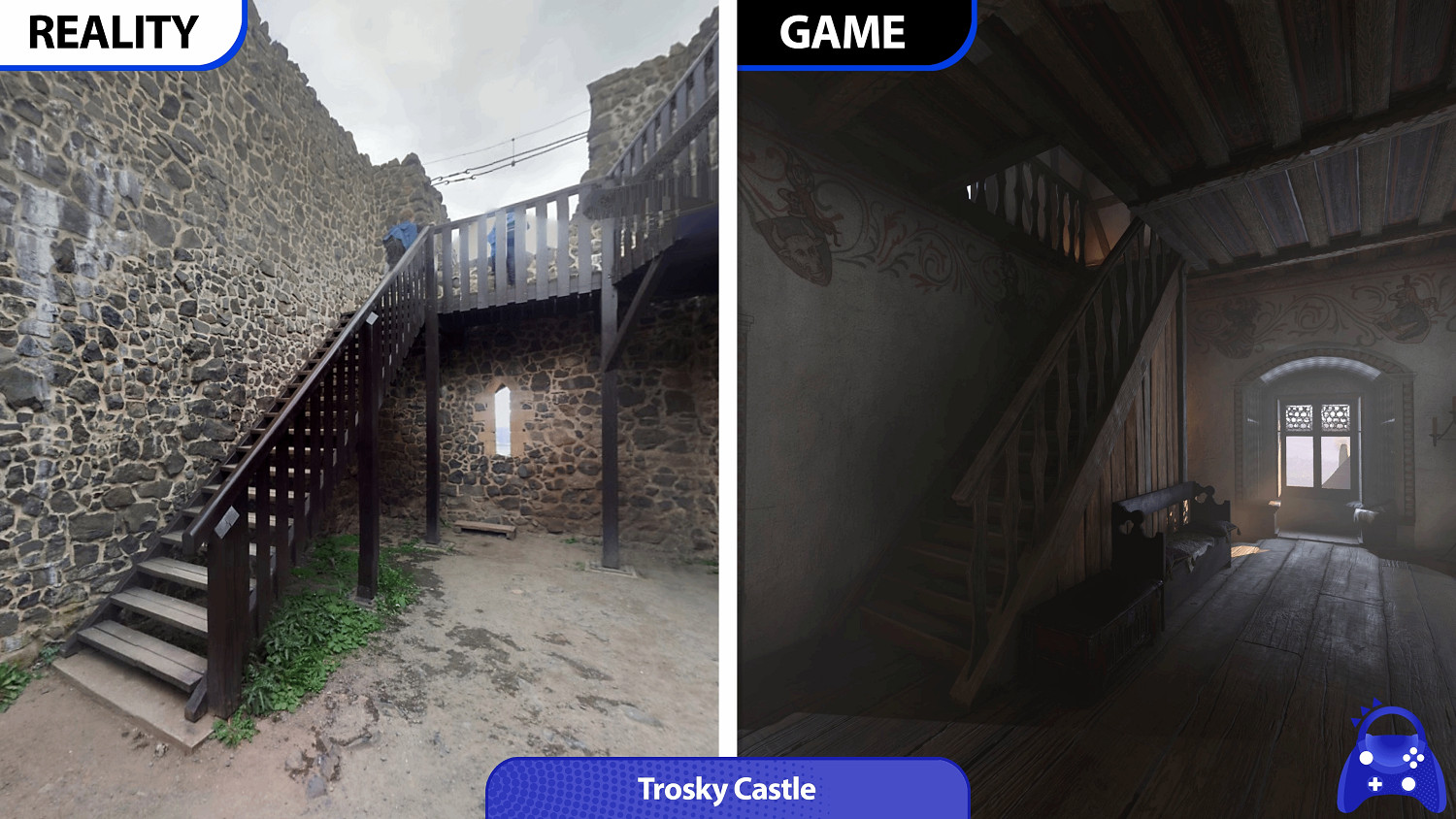 這誰分得清？《天國拯救2》遊戲場景與現實場景對比