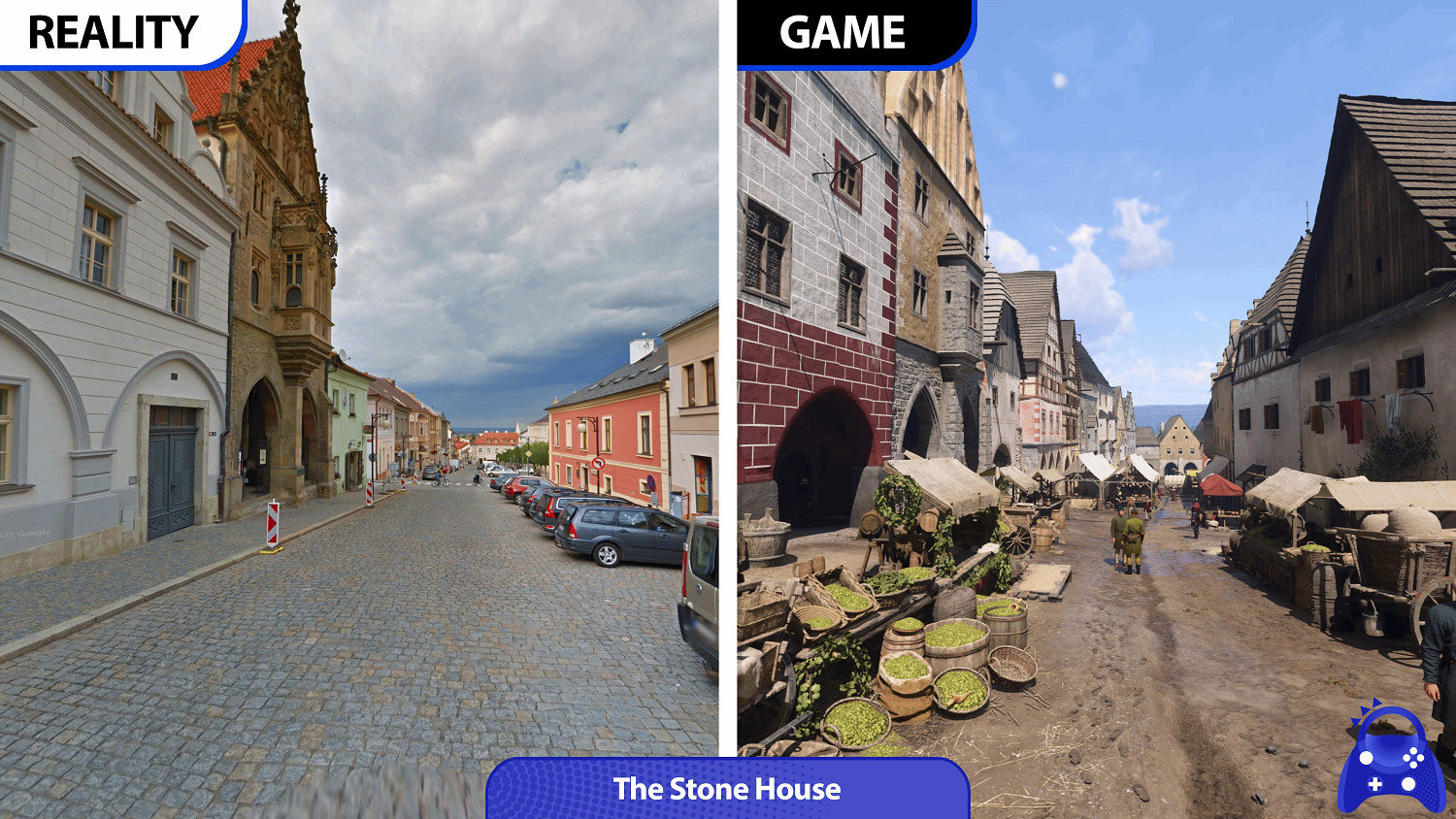 這誰分得清？《天國拯救2》遊戲場景與現實場景對比