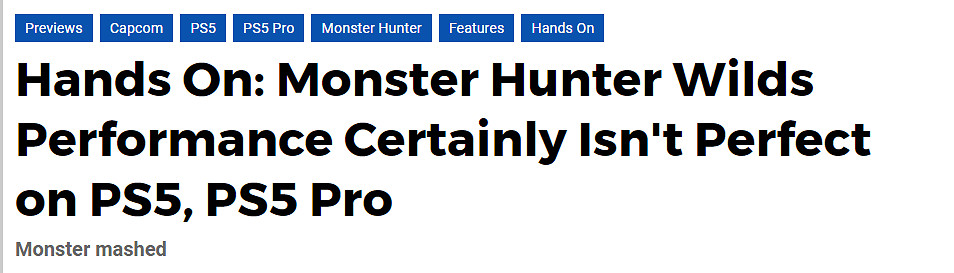 《怪獵荒野》PS5版不太理想:流暢運行下 畫面有犧牲! 《怪獵荒野》PS5版不太理想:流暢運行下 畫面有犧牲!