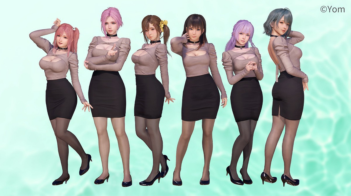 《生死格鬥 沙灘排球》連動Yom 可切換絲襪款式與顏色 《生死格鬥 沙灘排球》連動Yom 可切換絲襪款式與顏色