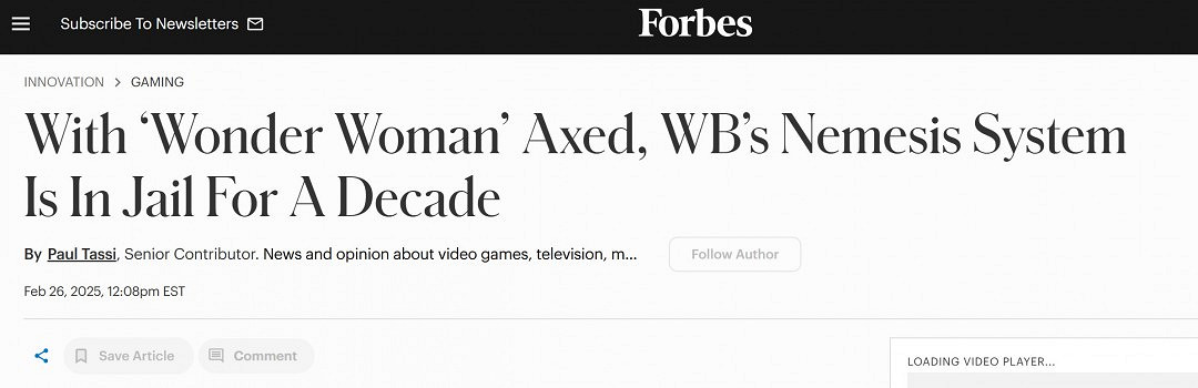 復仇女神系統坐大牢!將被華納擁有到2036年 復仇女神系統坐大牢!將被華納擁有到2036年