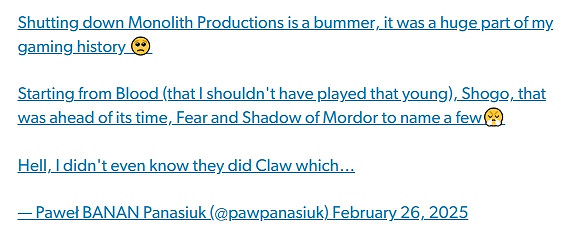 《中土世界》工作室被關閉但專利被保留!2036年到期 《中土世界》工作室被關閉但專利被保留!2036年到期