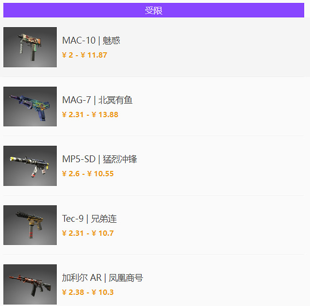 《CSGO》裂空武器箱飾品皮膚介紹