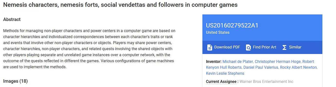 《中土世界》工作室被關閉但專利被保留!2036年到期 《中土世界》工作室被關閉但專利被保留!2036年到期