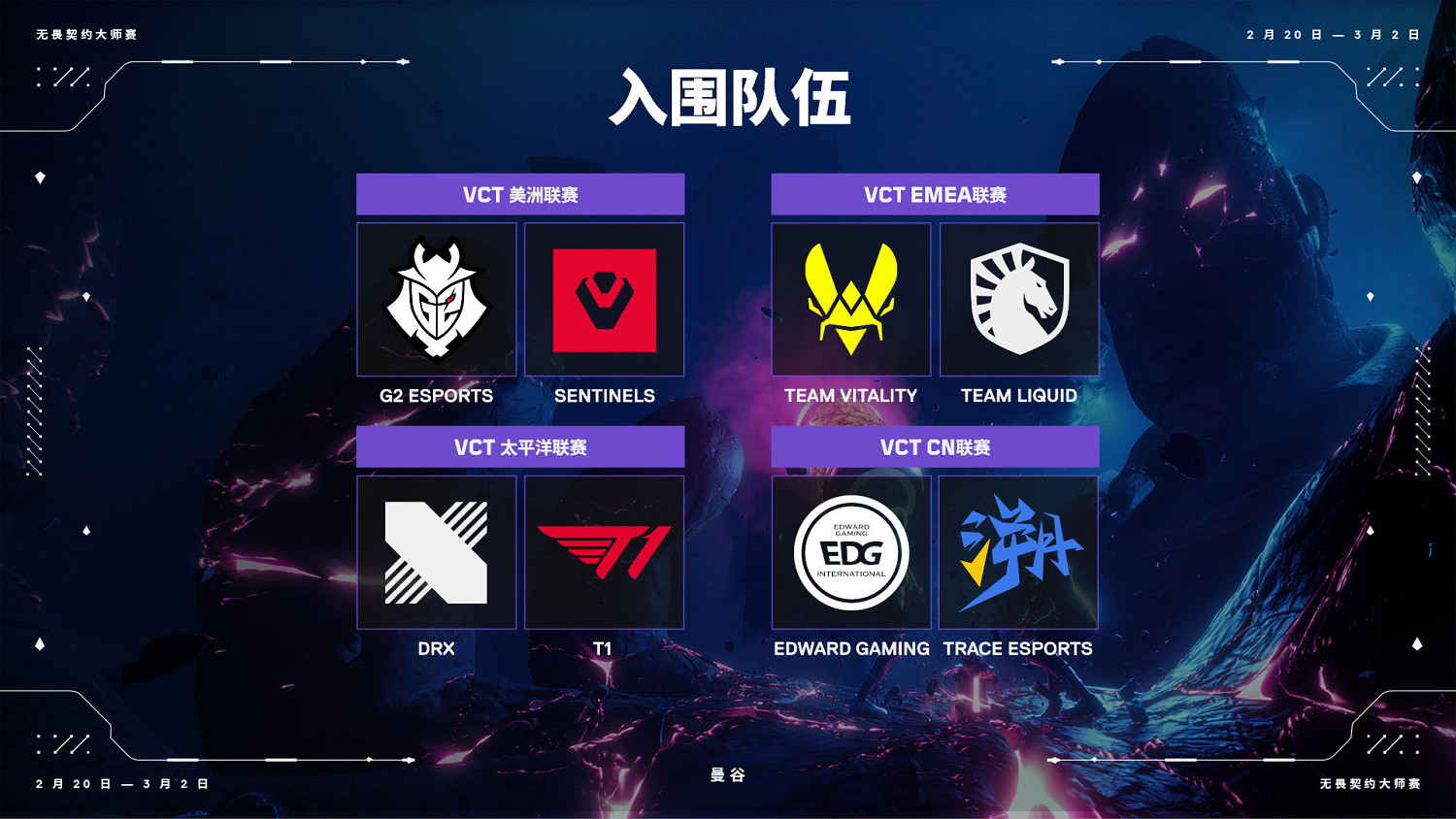 《特戰英豪》曼谷大師賽賽程2025安排圖最新 《特戰英豪》曼谷大師賽賽程2025安排圖最新